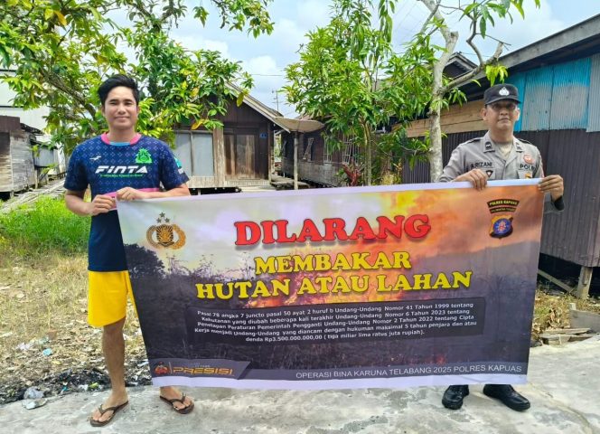 
					Antisipasi Karhutla, Personel Polsek Mantangai Sampaikan Himbauan Pencegahan Kebakaran Hutan Dan Lahan