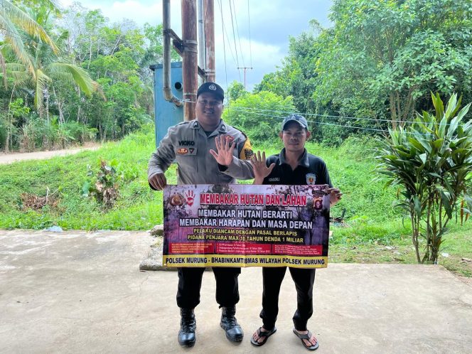 
					Sosialisasi Larangan Karhutla, Bhabin Polsek Murung Sambang Warga Desa Batu Putih
