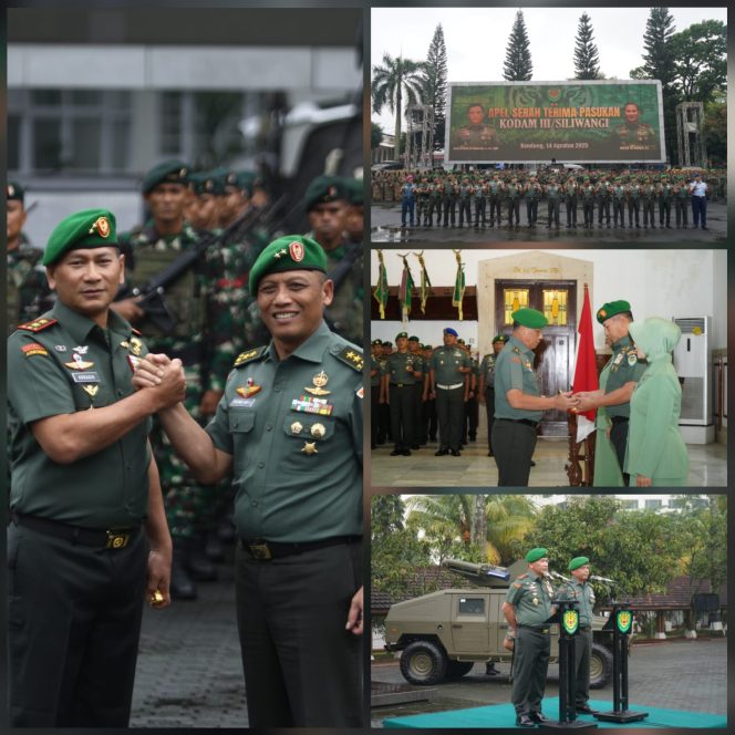 
					Tradisi Penyambutan Pangdam III/Slw, Mayjen TNI Kosasih, S.E