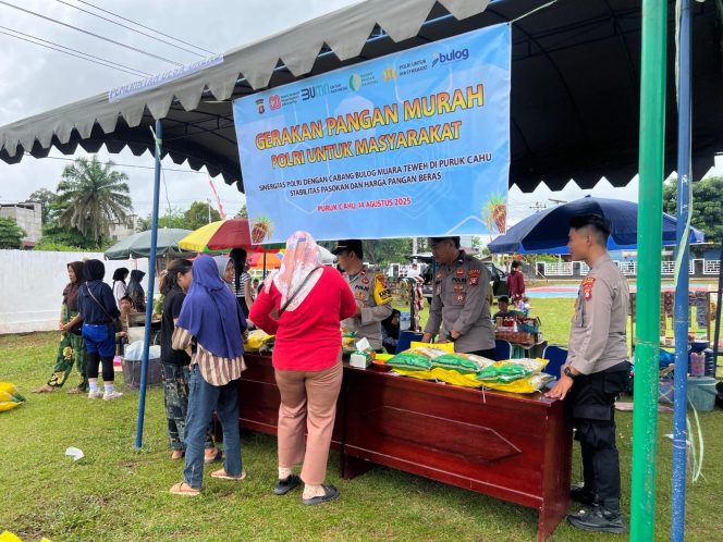 
					Jaga Stabilitas Pangan, Polsek Tanah Siang Selatan Gelar Gerakan Pangan Murah