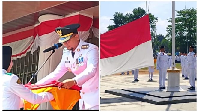 
					Bupati Labusel Fery Sahputra Simatupang SH Pimpin Upacara HUT ke-80 RI di Lapangan SBBK Kota Pinang Labusel