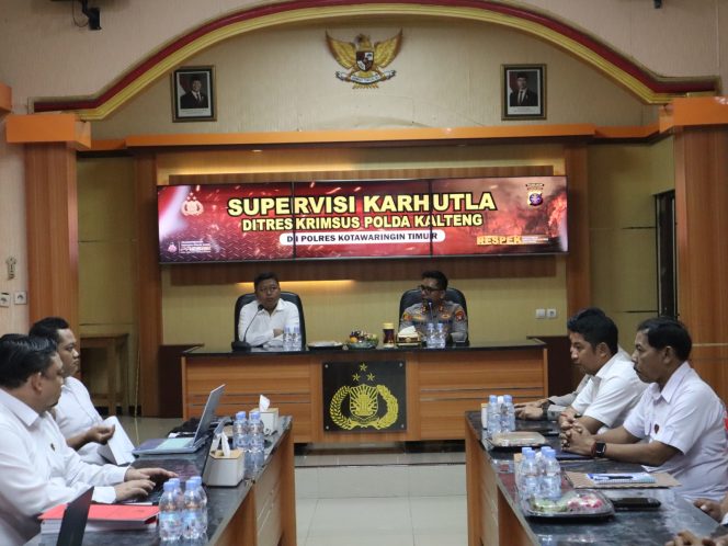 
					Tim Supervisi Karhutla Polda Kalteng Tinjau Kesiapan Polres Kotim Hadapi Musim Kemarau