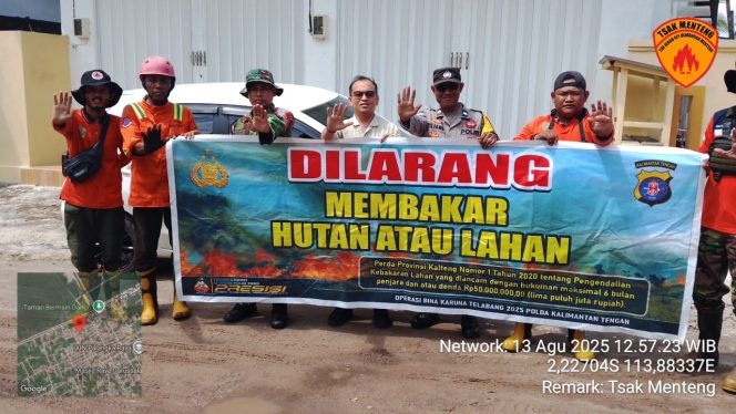 
					Bhabinkamtibmas Polsek Pahandut Lakukan Patroli dan Sosialisasi bersama TSAK di Kelurahan Menteng