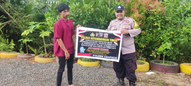 
					Bhabinkamtibmas sosialisasi bahaya Narkotika