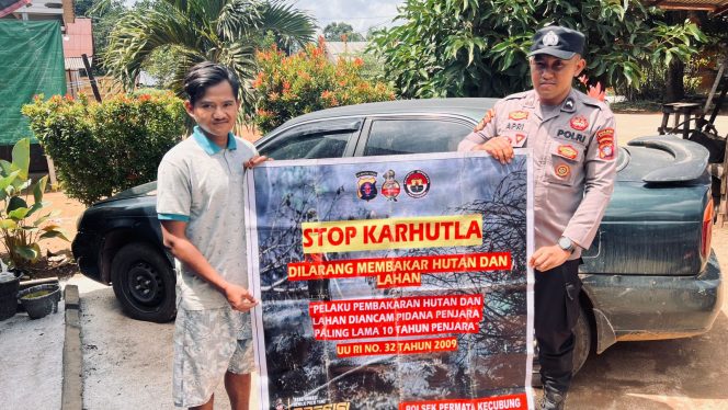 
					Polsek Permata Kecubung Sampaikan Imbauan Larangan dan Bahaya Karhutla kepada Warga