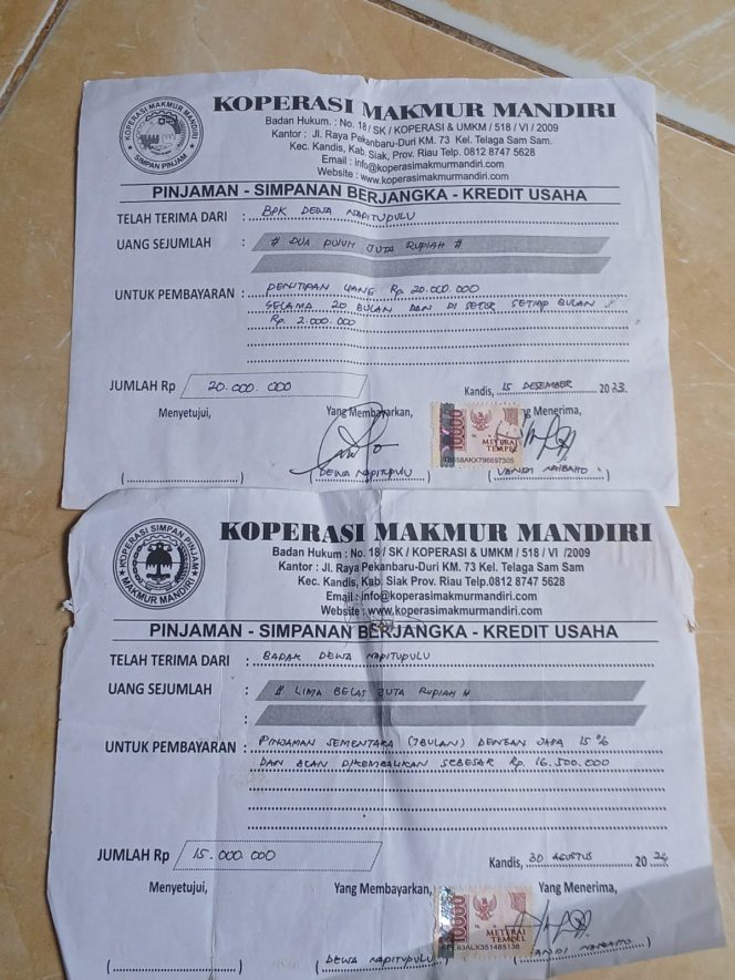 
					Koperasi Makmur Mandiri an Vandiemen Naibaho Diduga Lakukan Penipuan Terhadap Anggota Dan Warga Ratusan Juta