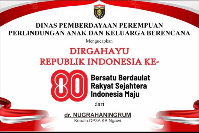 
					Dinas Pemberdayaan Perempuan Perlindungan Anak dan Keluarga Berencana Kabupaten Ngawi