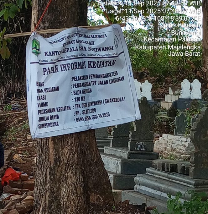 
					TPT Dana Desa Buniwangi Palasah Diduga Tak Sesuai Spek : Kasi Ekbang Akui Kendala Material