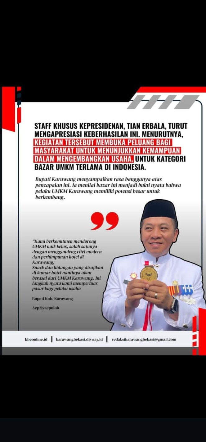 
					Transformasi Signifikan Kemajuan Kabupaten Karawang