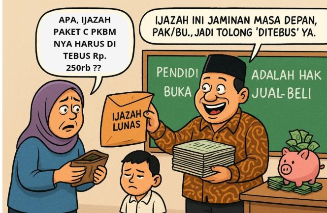 
					PKBM Tunas Harapan Diduga “Jual” Ijazah Paket C : Transferan Jadi Bukti, Ketua Bungkam