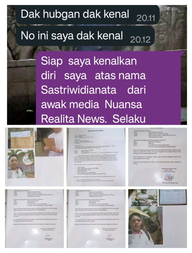 
					Skandal PHK Sepihak Oleh CV. ALASKA PRIMA PERKASA: Korban Minta Bantuan Tuntut Sanksi Tegas Pemerintah Daerah