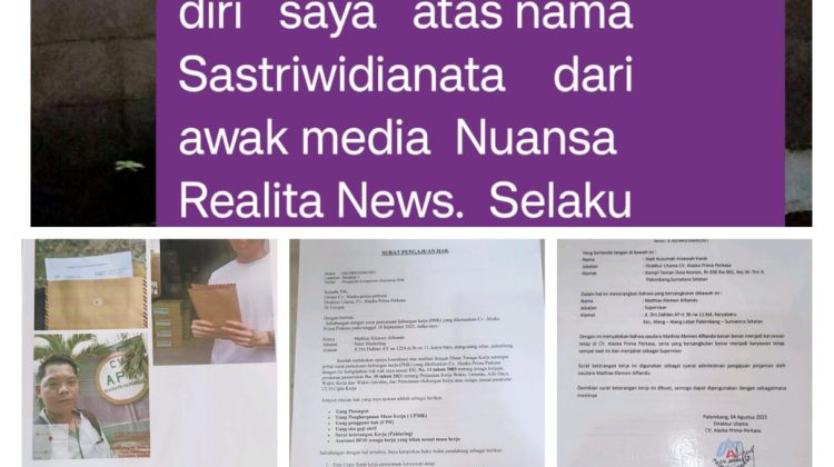 Skandal PHK Sepihak Oleh CV. ALASKA PRIMA PERKASA: Korban Minta Bantuan Tuntut Sanksi Tegas Pemerintah Daerah