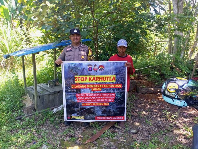 
					“Stop Karhutla Demi Generasi Mendatang, Polsek Permata Kecubung Konsisten Himbau Warga untuk Tidak Membakar Lahan”