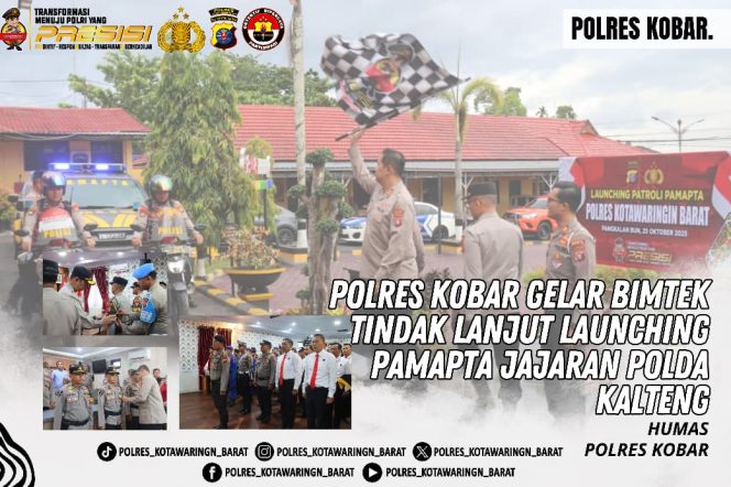 Polres Kobar Gelar Bimtek Tindak Lanjut Launching Pamapta Jajaran Polda Kalteng