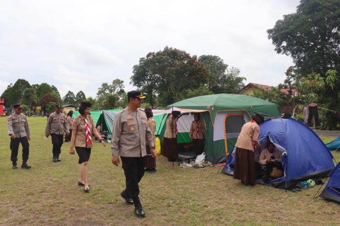 Kapolres Kobar Pimpin Pelantikan Serta Pengukuhan Anggota dan Dewan Saka Bhayangkara Satya Laksana