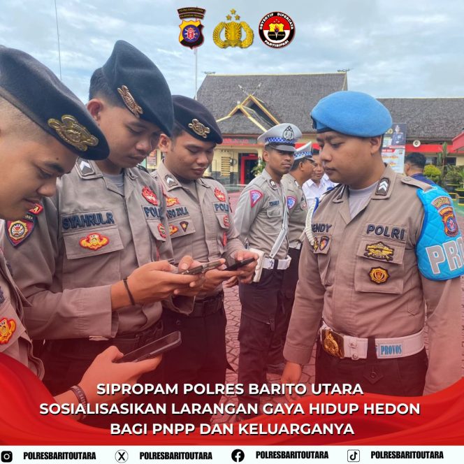 
					Sipropam Polres Barito Utara Sosialisasikan Larangan Gaya Hidup Hedon bagi PNPP dan Keluarganya