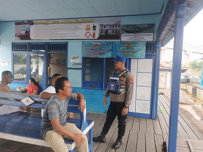 Satpolairud Polres Barito Utara Gelar Patroli di Perairan DAS Barito Jaga Kamtibmas Perairan
