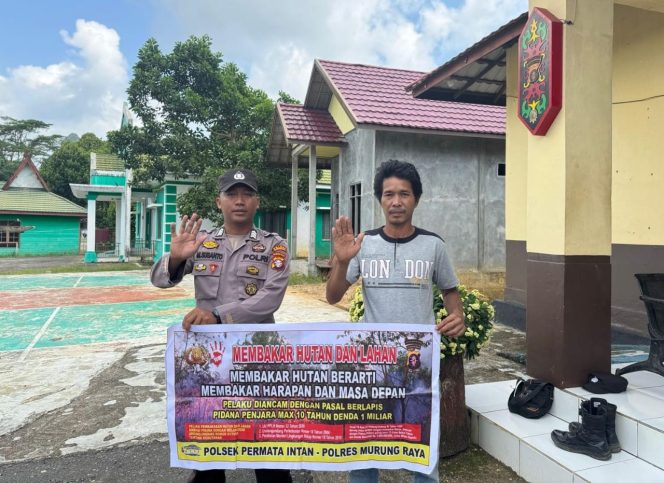 
					Polsek Permata Intan Ajak Masyarakat Bersama Cegah Terjadinya Kabut Asap Karhutla