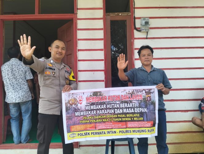 
					Pospol Sei Babuat Sosialisasi Larangan Aksi Karhutla