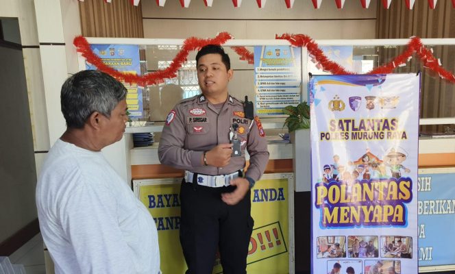 
					“Polantas Menyapa”, Satlantas Polres Murung Raya Hadir Humanis dan Edukasi Wajib Pajak di Samsat