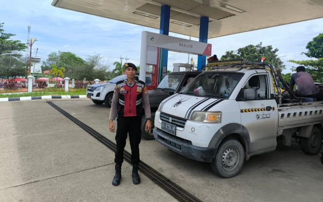 
					Cegah Gangguan Kamtibmas, Satsamapta Patroli Di Pom SPBU