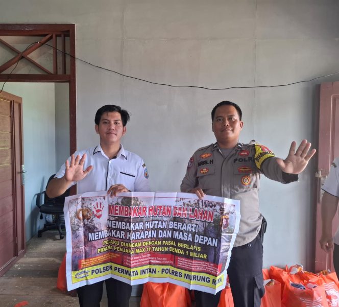 
					Kapospol Sei Babuat Gencarkan Sosialisasi Larangan Karhutla Ke Warga