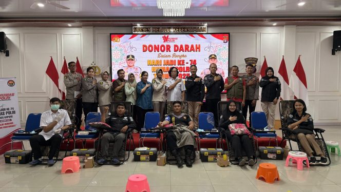 
					Setetes Darah Sejuta Harapan, Polres Kapuas Rayakan Hari Jadi Humas Polri ke-74 dengan Donor Darah