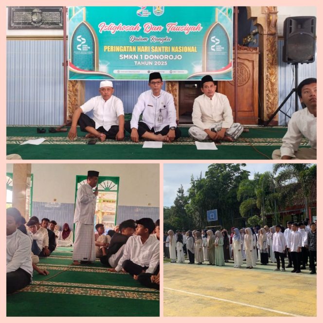 
					Peringatan Hari Santri Nasional (HSN) 2025 di SMK Negeri 1 Donorojo Berlangsung Khidmat
