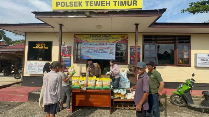 
					Polres Barito Utara Gelar Gerakan Pangan Murah, Wujud Kepedulian Polri Stabilkan Harga Beras