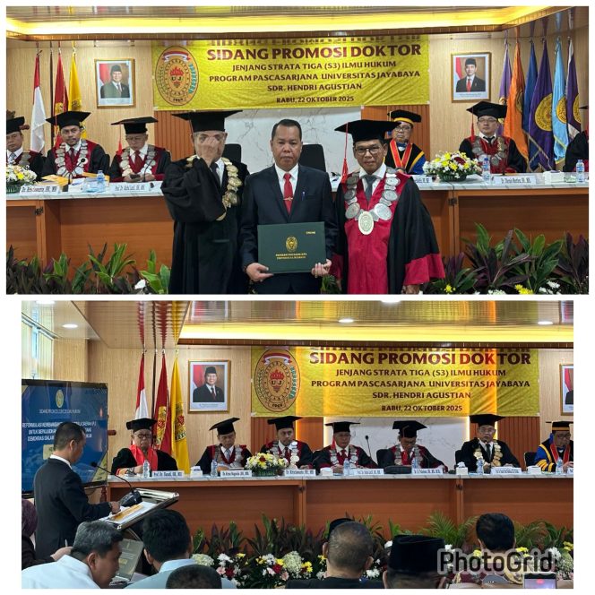Dr. Hendri Agustian, SH.,M.Hum Sukses Raih Gelar Doktor