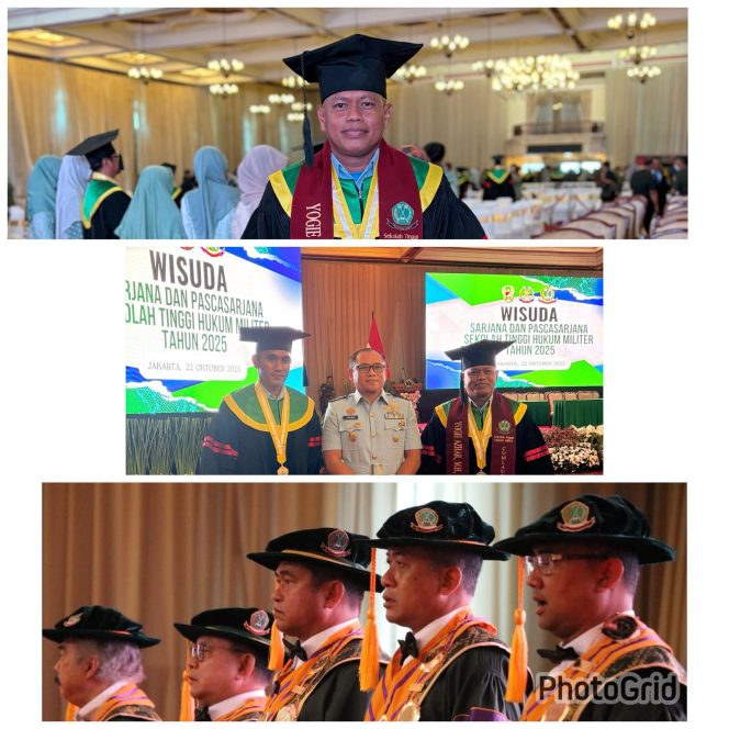 Kolonel Yogie Azhar, MH.,MM.,M.Han Sukses Raih Gelar Magister Hukum Militer