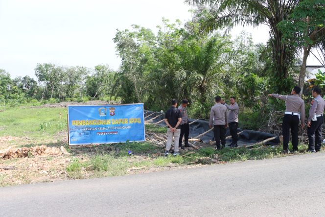 Kapolres Kapuas Bersama PJU Tinjau Pembangunan Dapur SPPG Polri di Desa Tambun Raya
