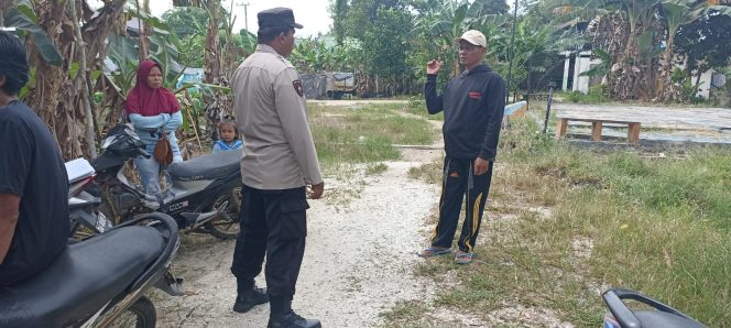 Personel Polsek Basarang Patroli Dialogis Guna Terciptanya Sitkamtibmas