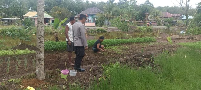 Polsek Basarang Dukung Ketahanan Pangan Untuk Program Makan Bergizi