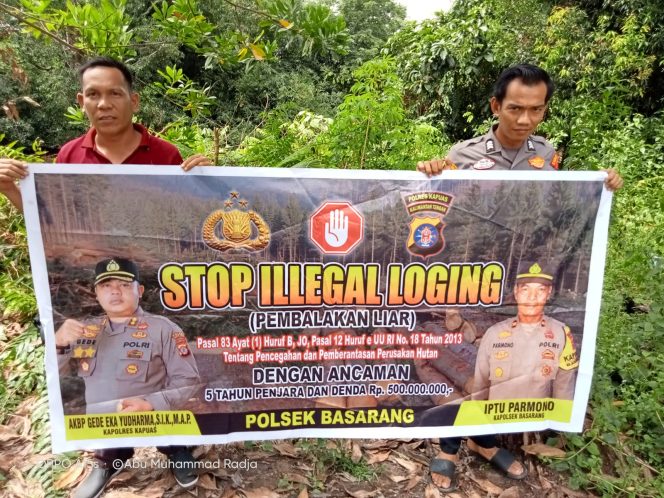 
					Polsek Basarang Sosialisasi Stop Ilegal Logging Kepada Warga