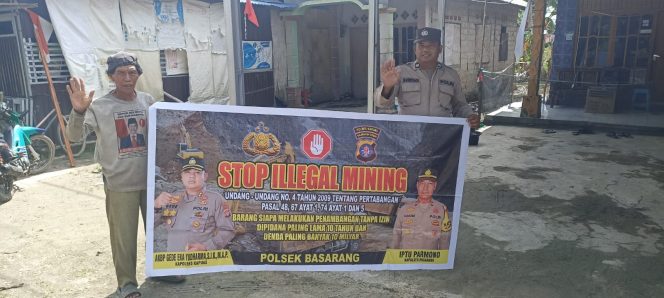 
					Cegah Penambangan Liar Personil Polsek Basarang Sosialisasi Stop Ilegal Mining