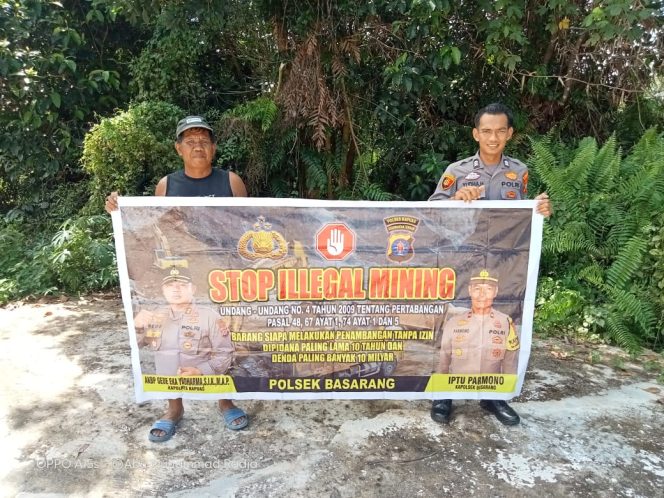 
					Cegah Penambangan Liar Personil Polsek Basarang Sosialisasi Stop Ilegal Mining
