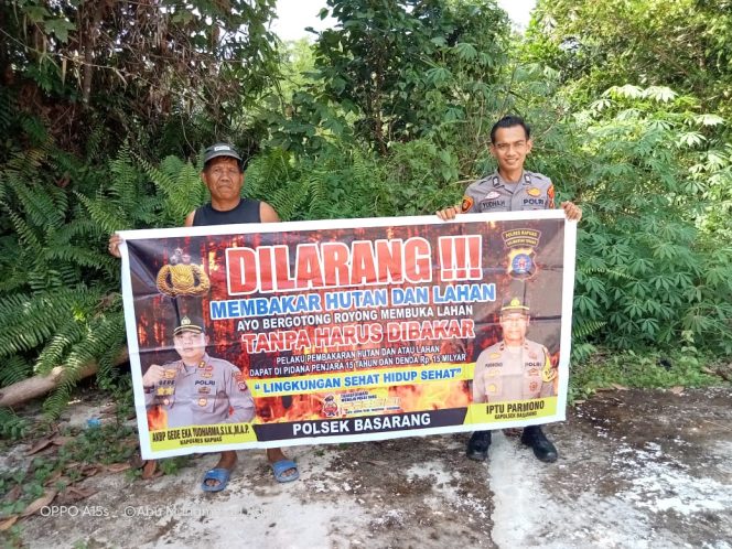 
					Polsek Basarang Gencar Sosialisasi Cegah Karhutla Kepada Warga