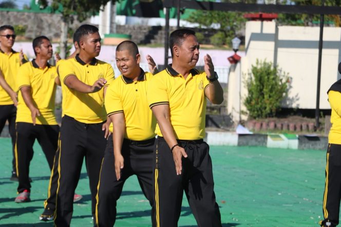 
					Senam Bersama Meriahkan HUT Polwan ke-77 di Polres Sukamara