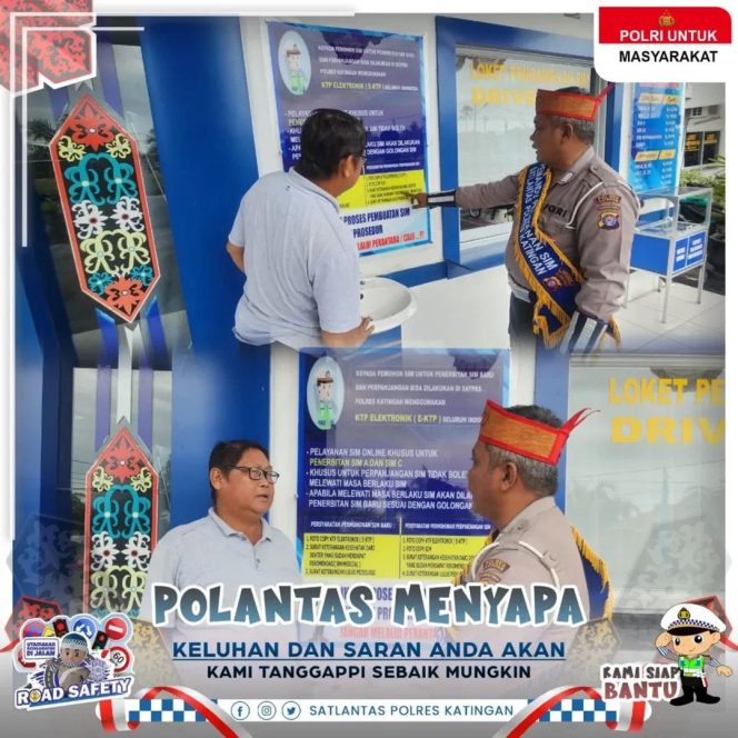 
					Sentuhan Humanis, Regident Satlantas Polres Katingan Intensifkan Polantas Menyapa