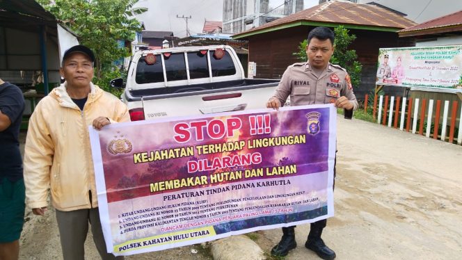 
					Komitmen Polsek Kahut, Rutin Patroli dan Edukasi Warga Cegah Karhutla