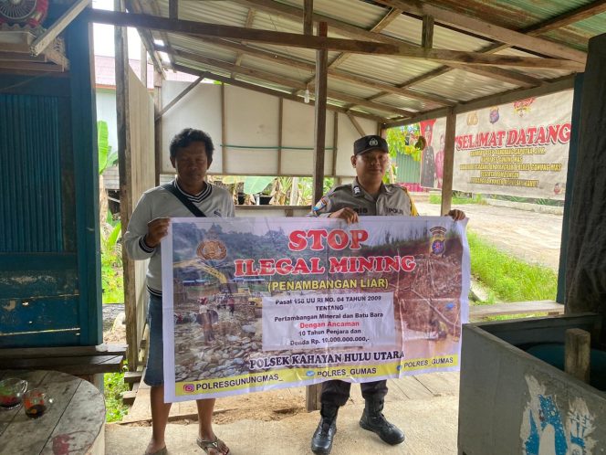 
					Perangi Tambang Ilegal Demi Lingkungan, Polsek Kahut Rutin Sosialisasi