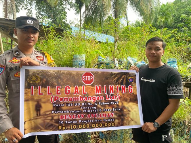 
					Polsek Rungan Bergerak Aktif dalam Upaya Pencegahan Tambang Ilegal, Personel Rutin Sosialisasi