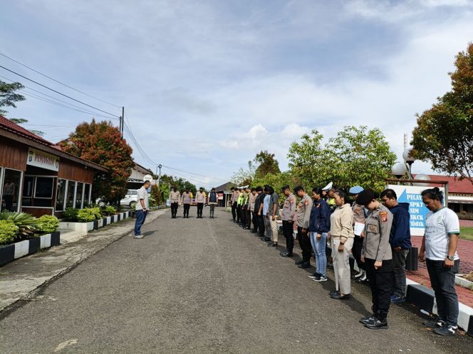 
					Polres Gunung Mas Apel Siaga Akhir Pekan, Bukti Polisi Tak Kenal Hari Libur