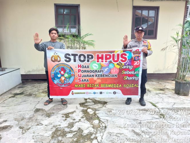 
					Polsek Kapuas Barat Rutin Berikan Imbauan Stop Hoax, Pornografi, Ujaran Kebencian dan Sara Kepada Warga