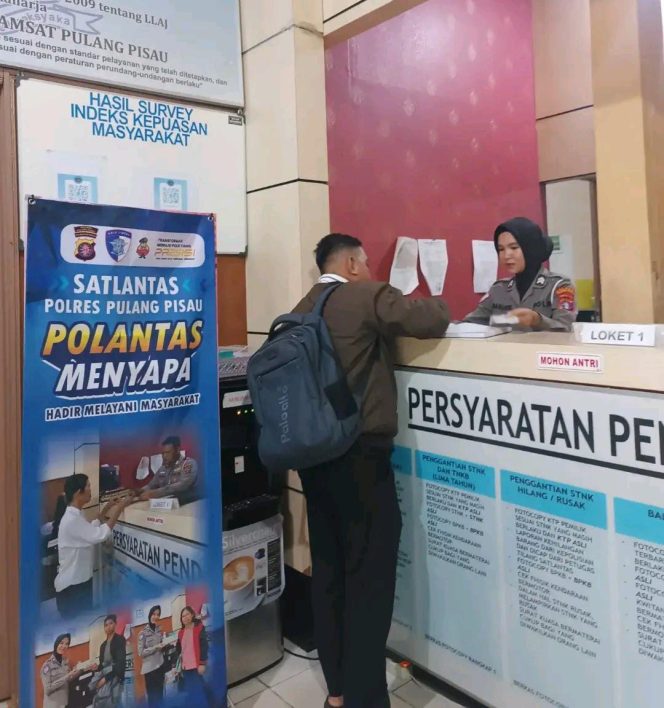 
					Polantas Pulang Pisau Sapa Masyarakat Lewat Pelayanan Samsat yang Humanis