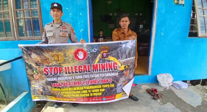 
					PERSONEL POLSEK PULAU PETAK LAKSANAKAN SOSIALISASI ILEGAL MINING KE MASYARAKAT GUNA PENCEGAHAN TAMBANG LIAR DI WILAYAH KECAMATAN PULAU PETAK
