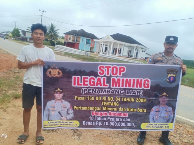 
					Polsek Manuhing: Edukasi Larangan Tambang Ilegal dan Risiko Penjara