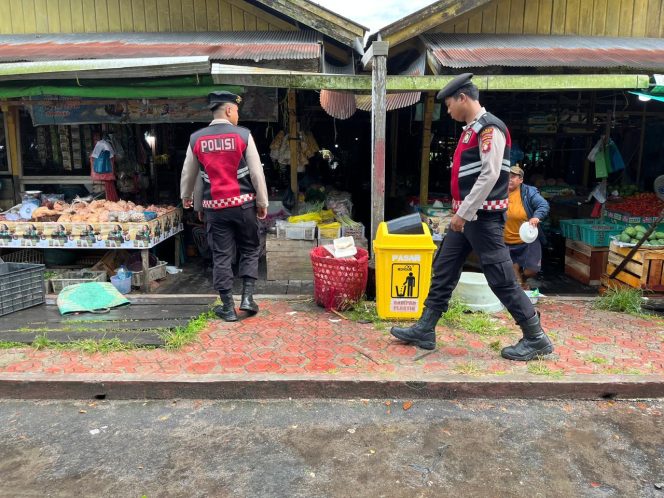 Wujudkan Rasa Aman, Sat Samapta Polres Sukamara Patroli di Pusat Keramaian