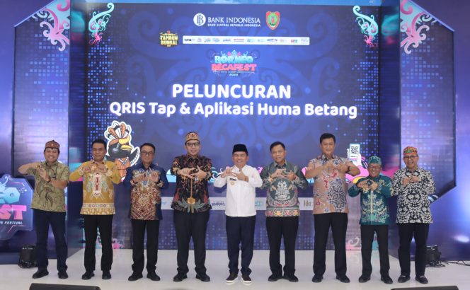 Dukung Kemajuan Digitalisasi Ekonomi dan Kreatifitas Daerah, Kapolda Kalteng Hadiri Peluncuran QRIS Tap dan Aplikasi Huma Betang Borneo